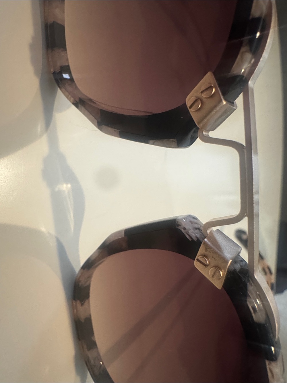 KREWE BEAU NYLON | Harlequin with rose gold bridge and Gradient Lenses - Picture 5 of 6